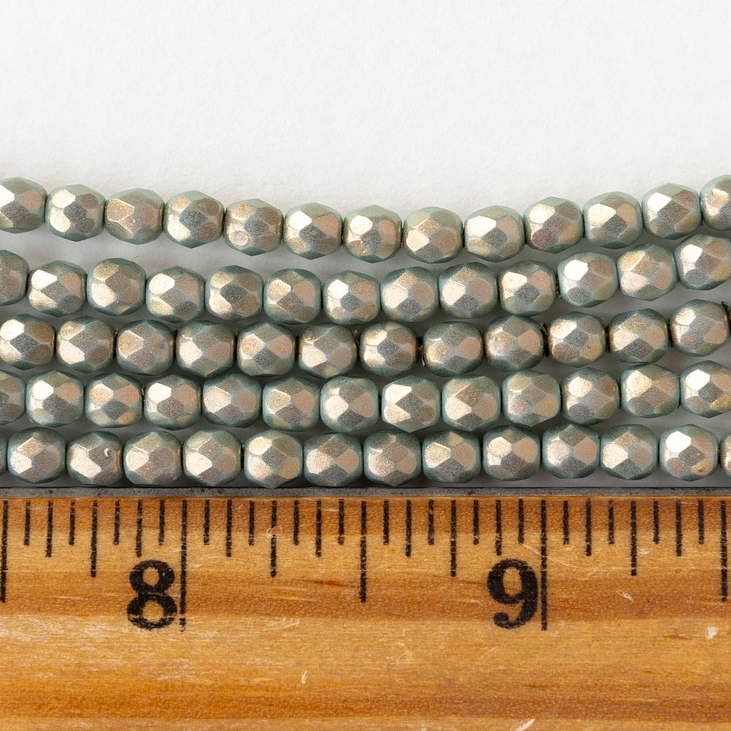 4mm Faceted Round Beads - Halo Ethereal Heavens - 50 beads