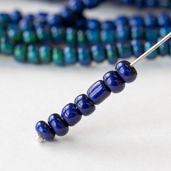 Size 6 Seed Beads - 4mm Color Changing Mood Beads - 6 inch strand