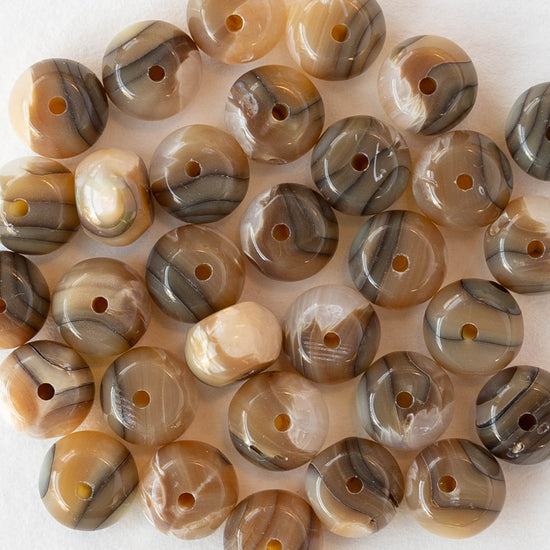 4x6mm Abalone Rondelle Beads - Half or Whole Strand