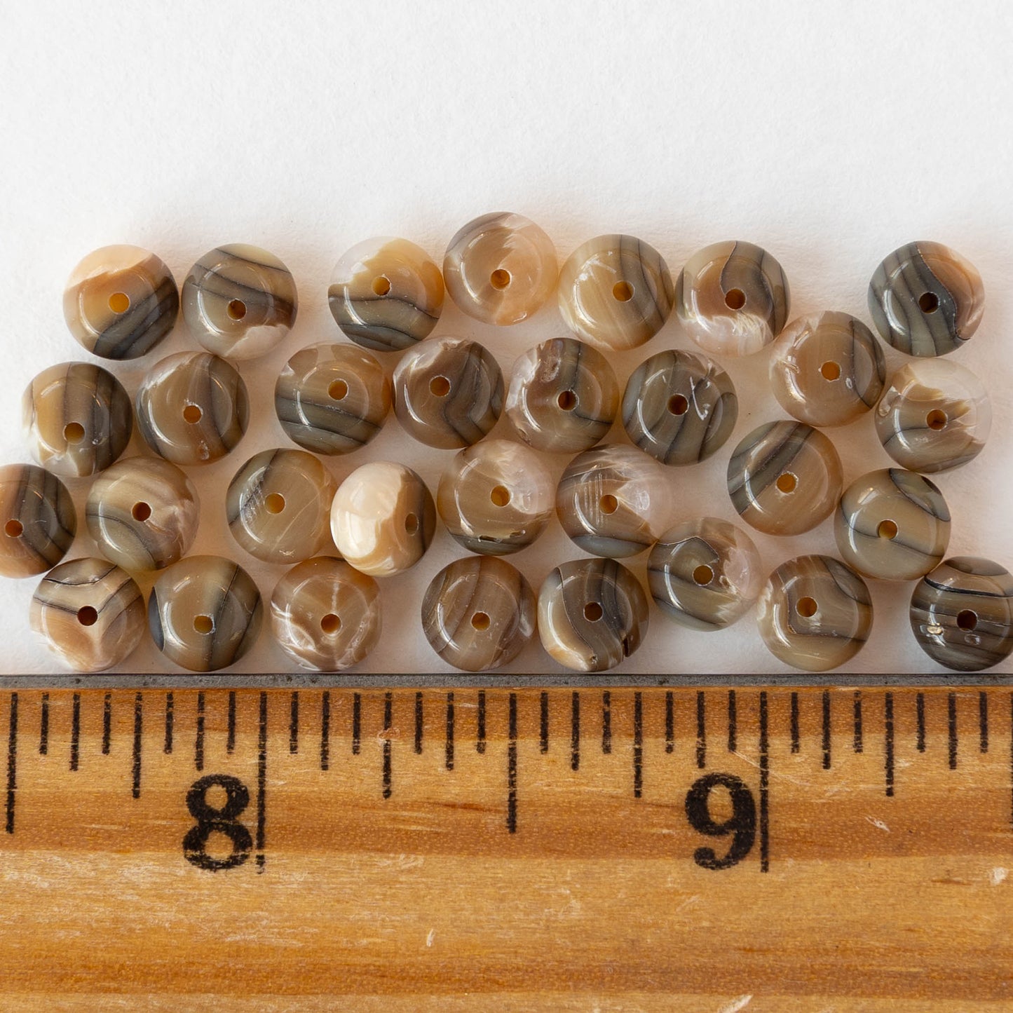 4x6mm Abalone Rondelle Beads - Half or Whole Strand