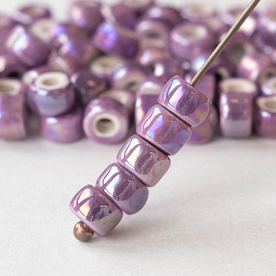 20 GLASS ROUND DONUT GLITTER BEADS 10mm LARGE HOLE 4mm TWO - Foto 6