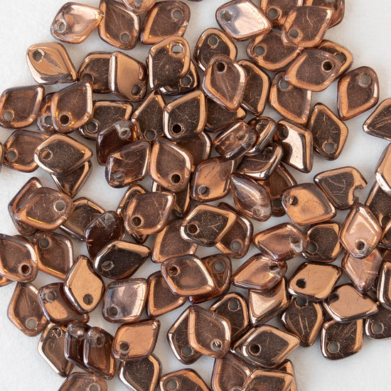 5mm Glass Dragon Scale Beads  - Crystal Capri Gold - 5 or 10 grams
