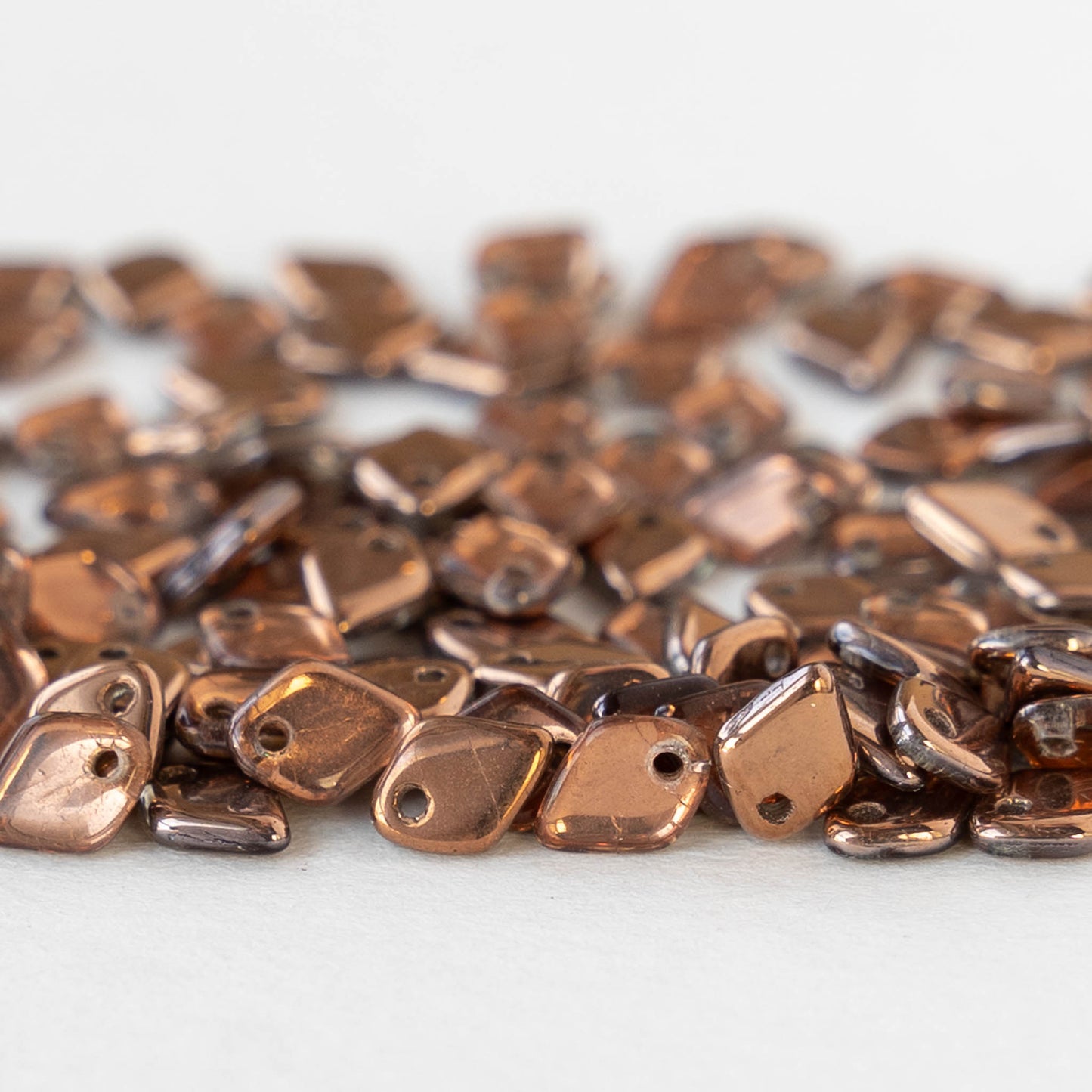 5mm Glass Dragon Scale Beads  - Crystal Capri Gold - 5 or 10 grams
