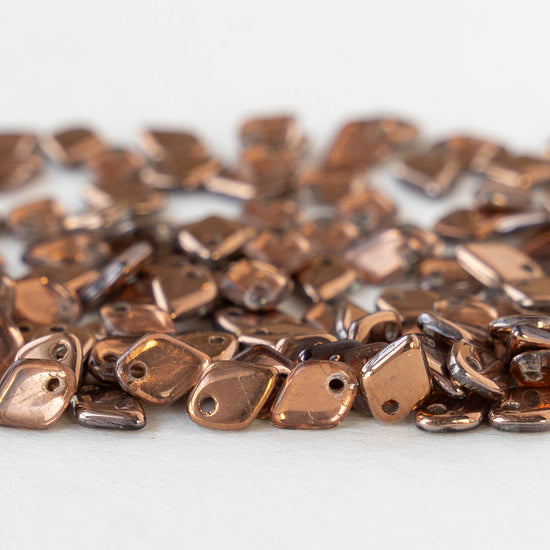 5mm Glass Dragon Scale Beads  - Crystal Capri Gold - 5 or 10 grams
