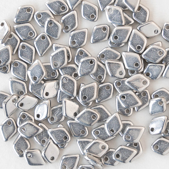 5mm Glass Dragon Scale Beads  - Crystal Full Labrador - 5 or 10 grams