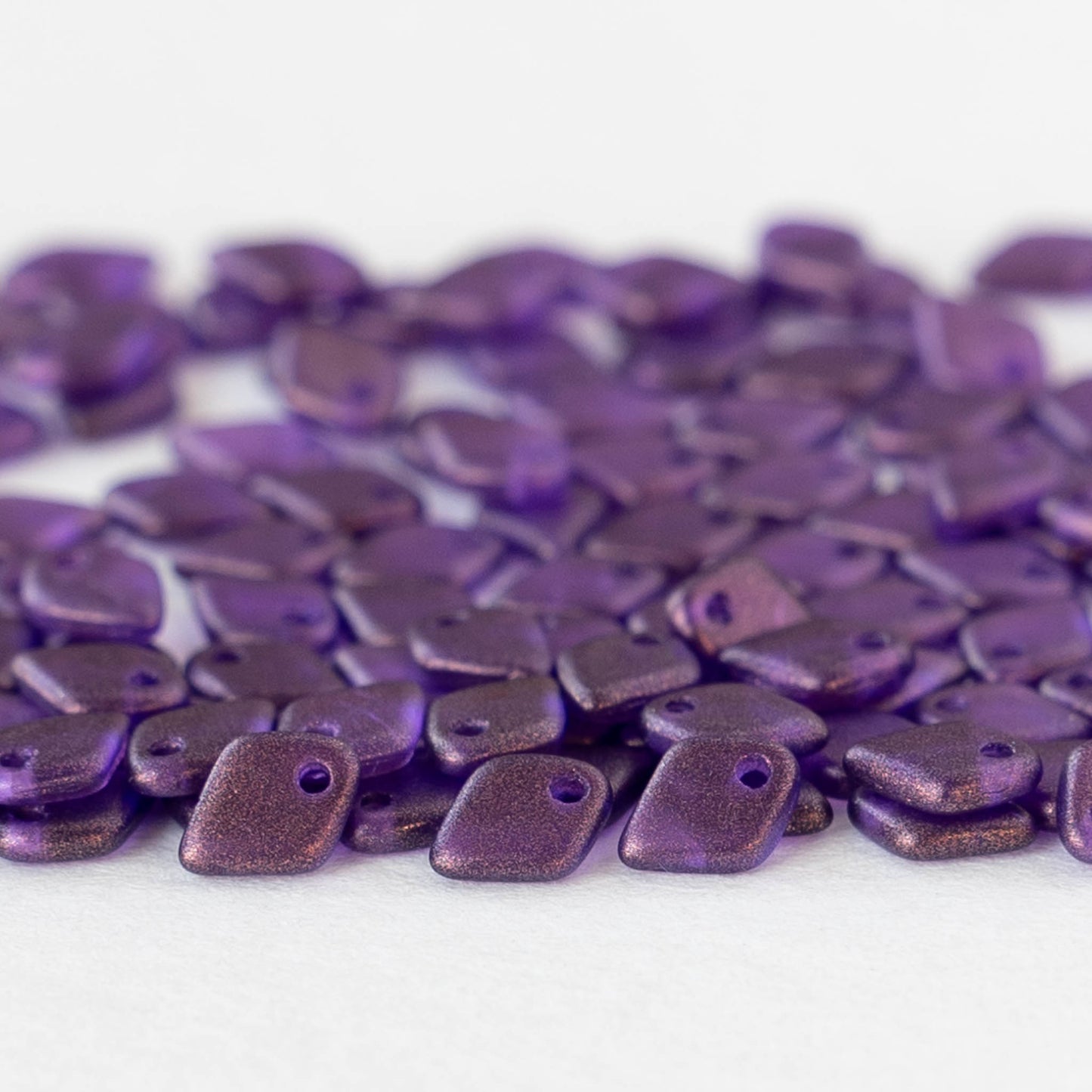 5mm Glass Dragon Scale Beads  - Crystal Magenta - 5 or 10 grams