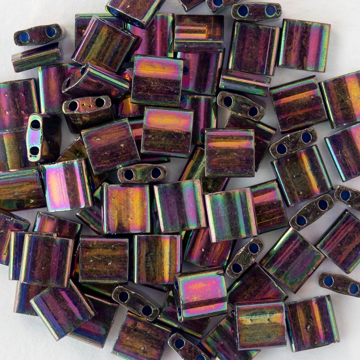 5mm Tila Beads - Bronze Metallic Iris - 5 or 10 grams