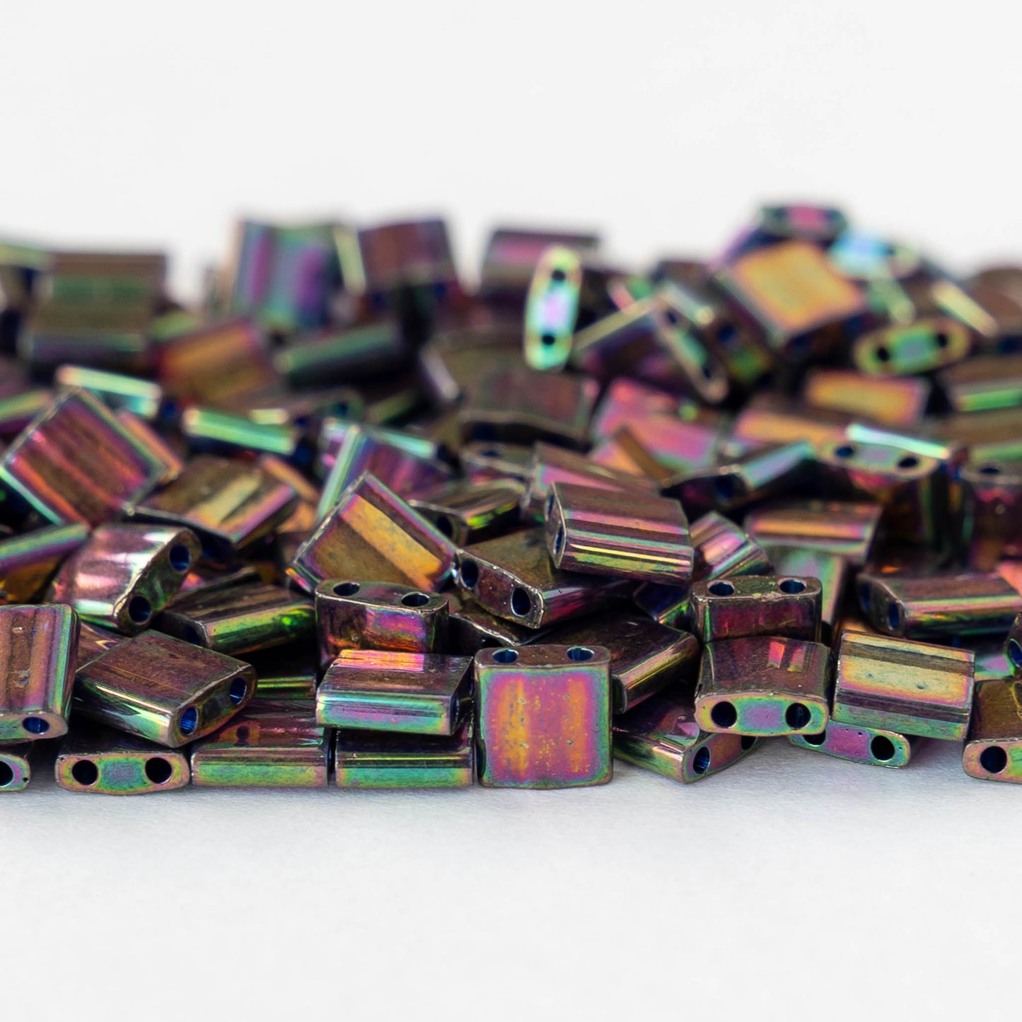 5mm Tila Beads - Bronze Metallic Iris - 5 or 10 grams