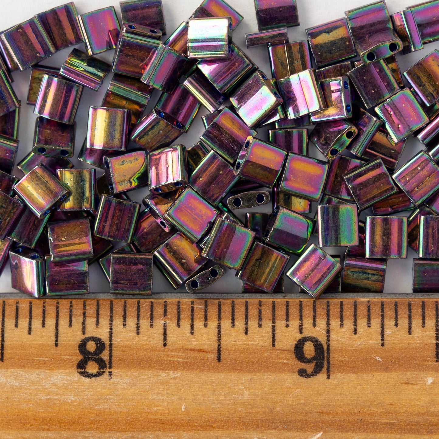 5mm Tila Beads - Bronze Metallic Iris - 5 or 10 grams