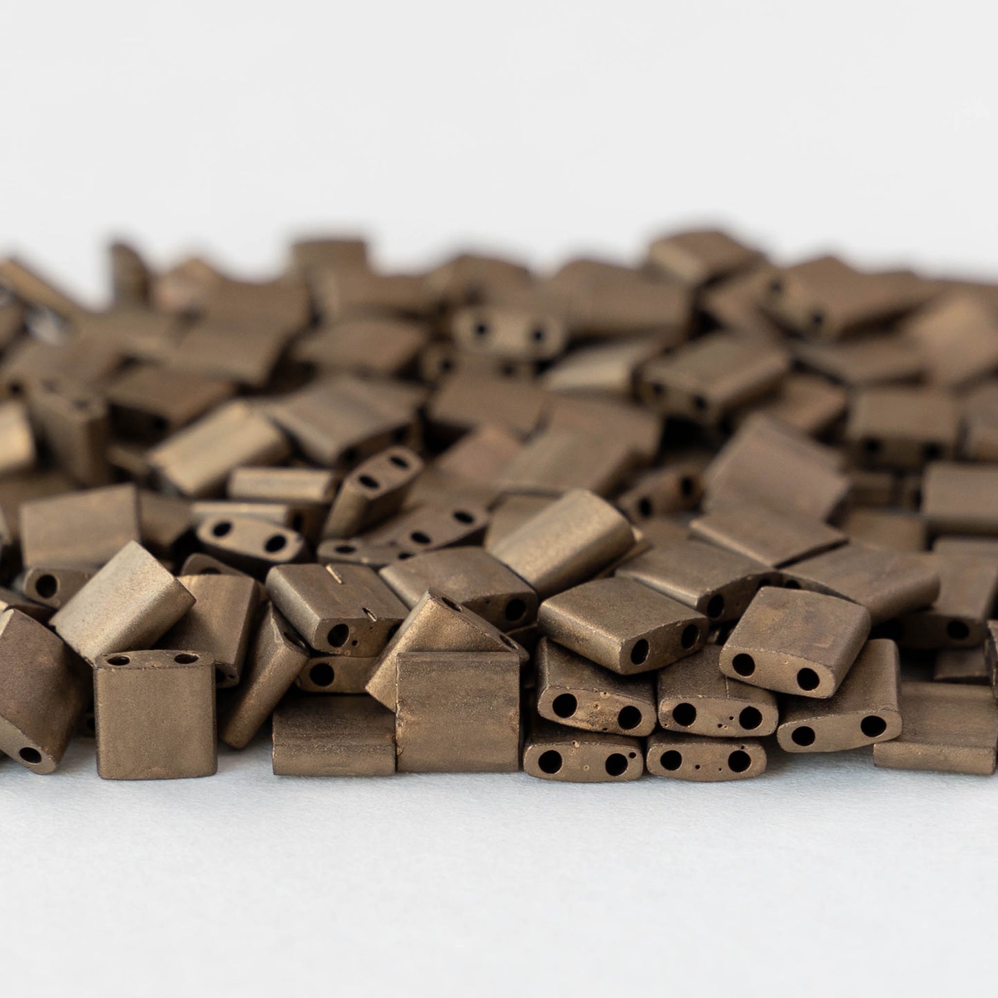 5mm Tila Beads - Metallic Dark Bronze - 5 or 10 grams