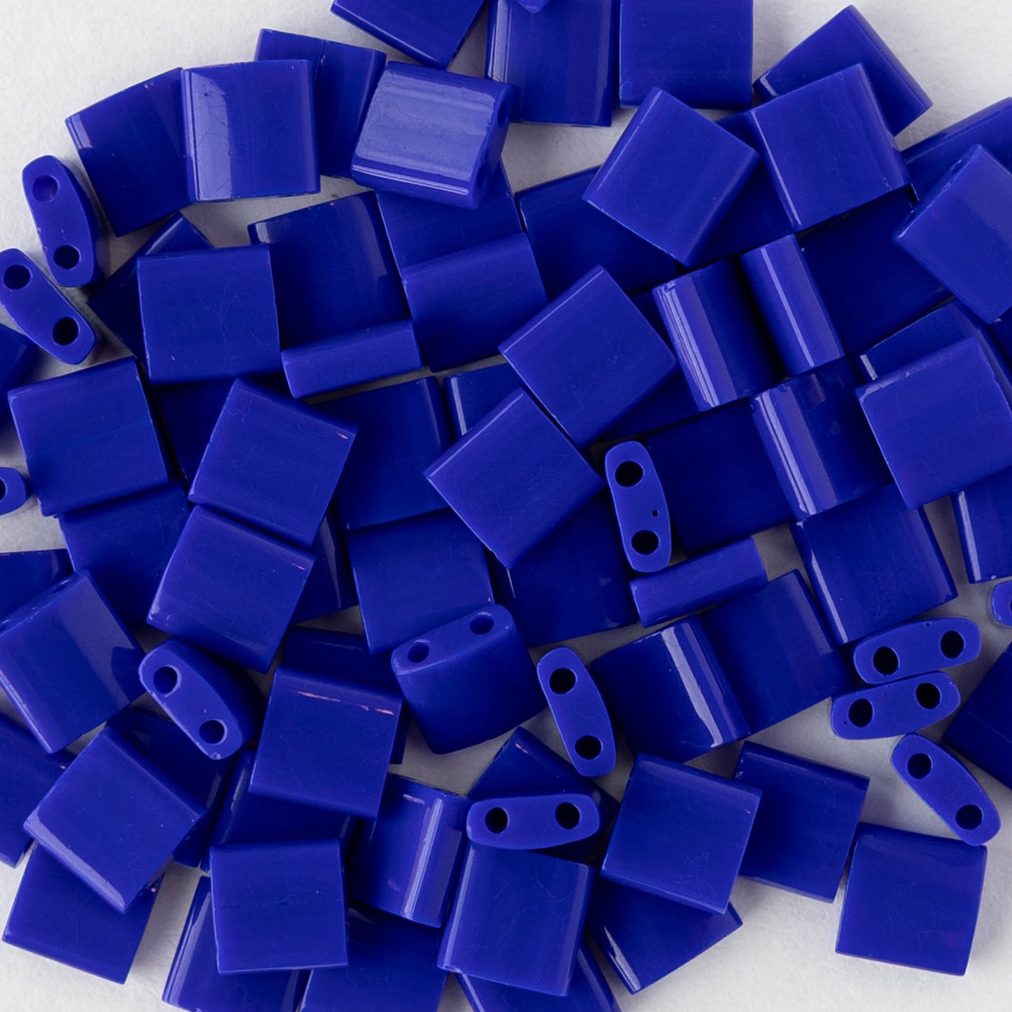 5mm Tila Beads - Opaque Cobalt - 5 or 10 grams