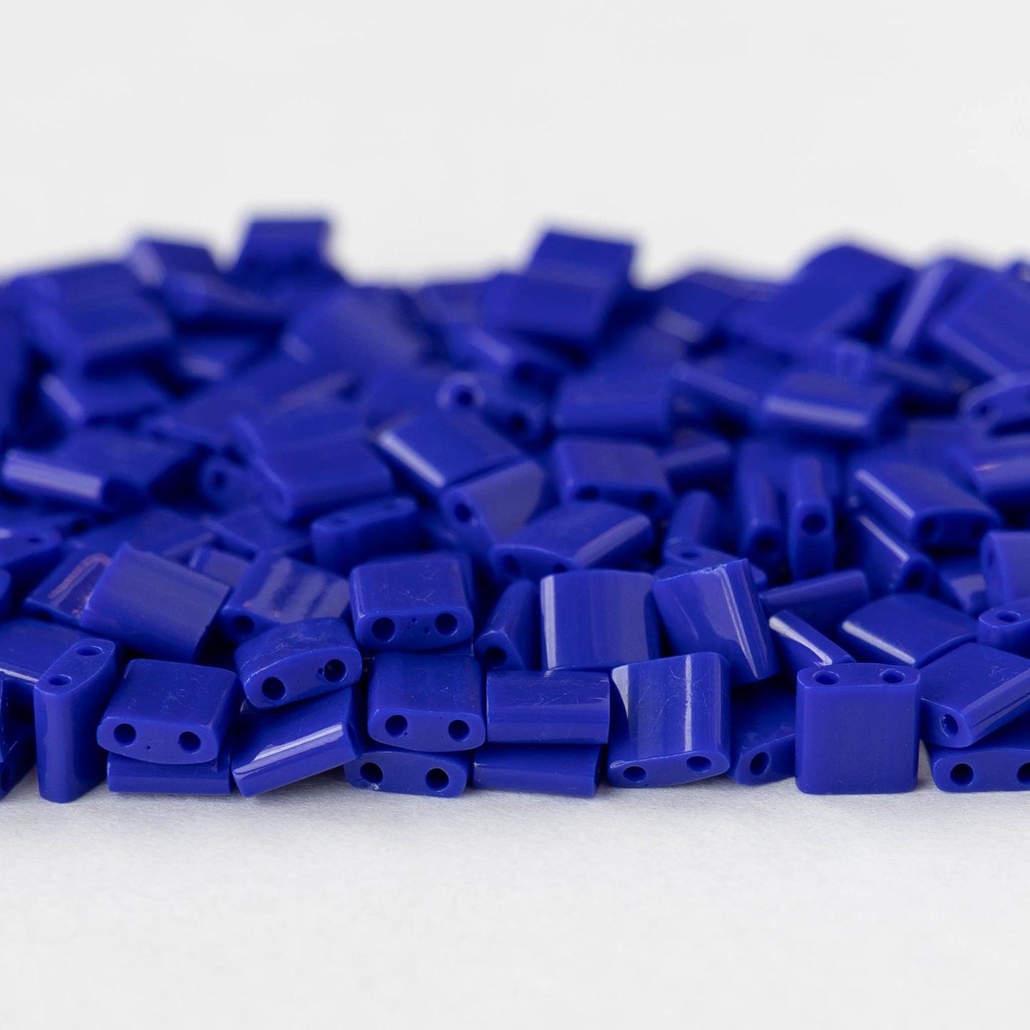 5mm Tila Beads - Opaque Cobalt - 5 or 10 grams