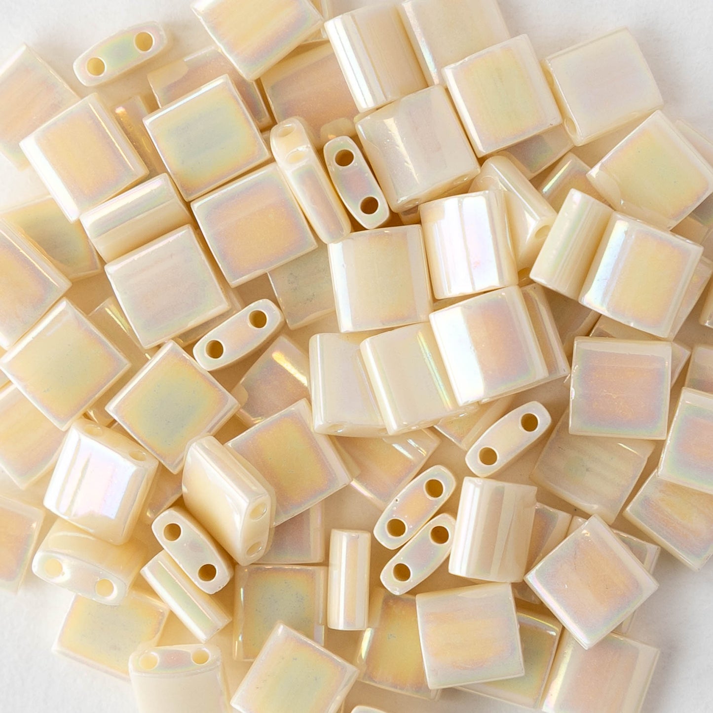 5mm Tila Beads - Ivory Pearl Ceylon - 5 or 10 grams