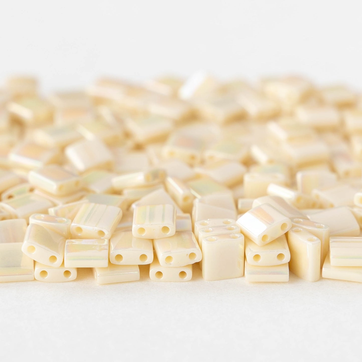 5mm Tila Beads - Ivory Pearl Ceylon - 5 or 10 grams