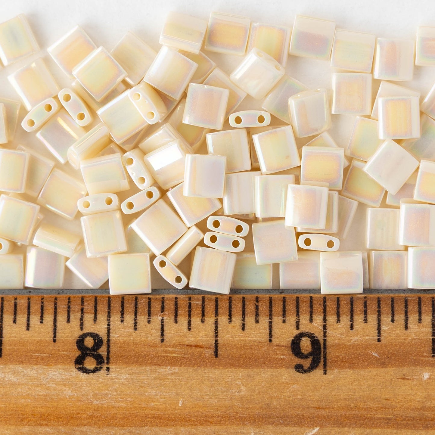 5mm Tila Beads - Ivory Pearl Ceylon - 5 or 10 grams