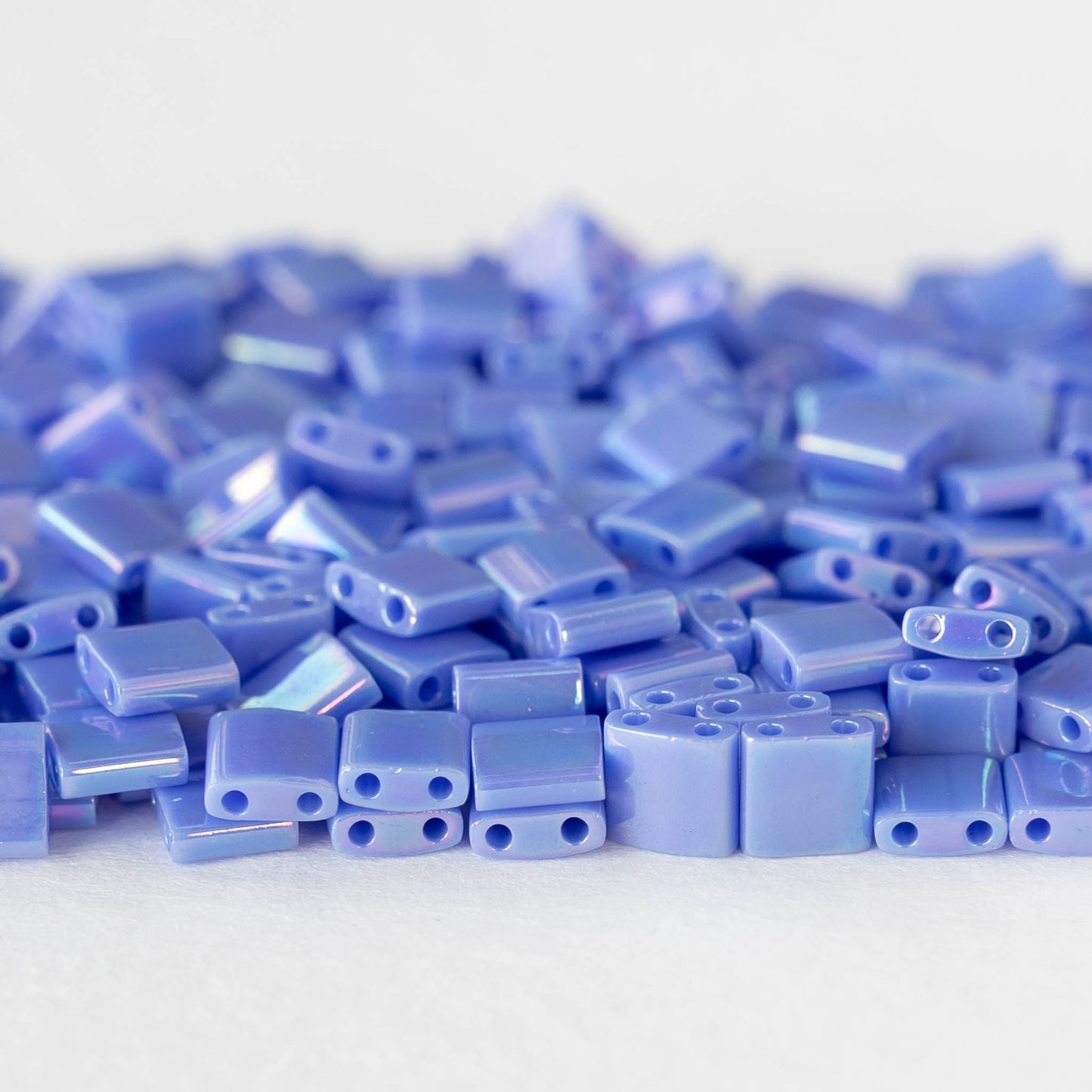 5mm Tila Beads - Opaque Periwinkle AB - 5 or 10 grams