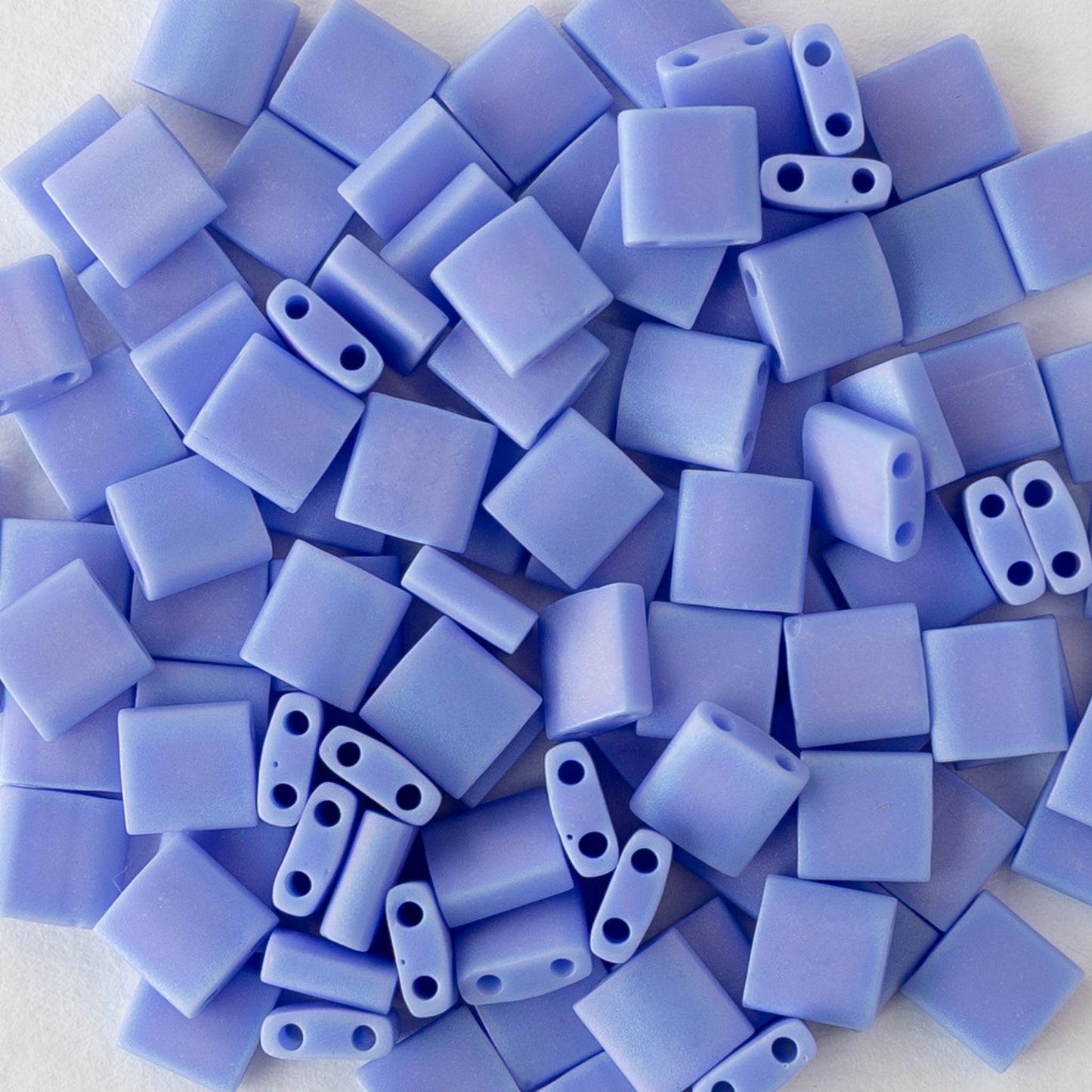 5mm Tila Beads - Opaque Periwinkle Matte AB - 5 or 10 grams