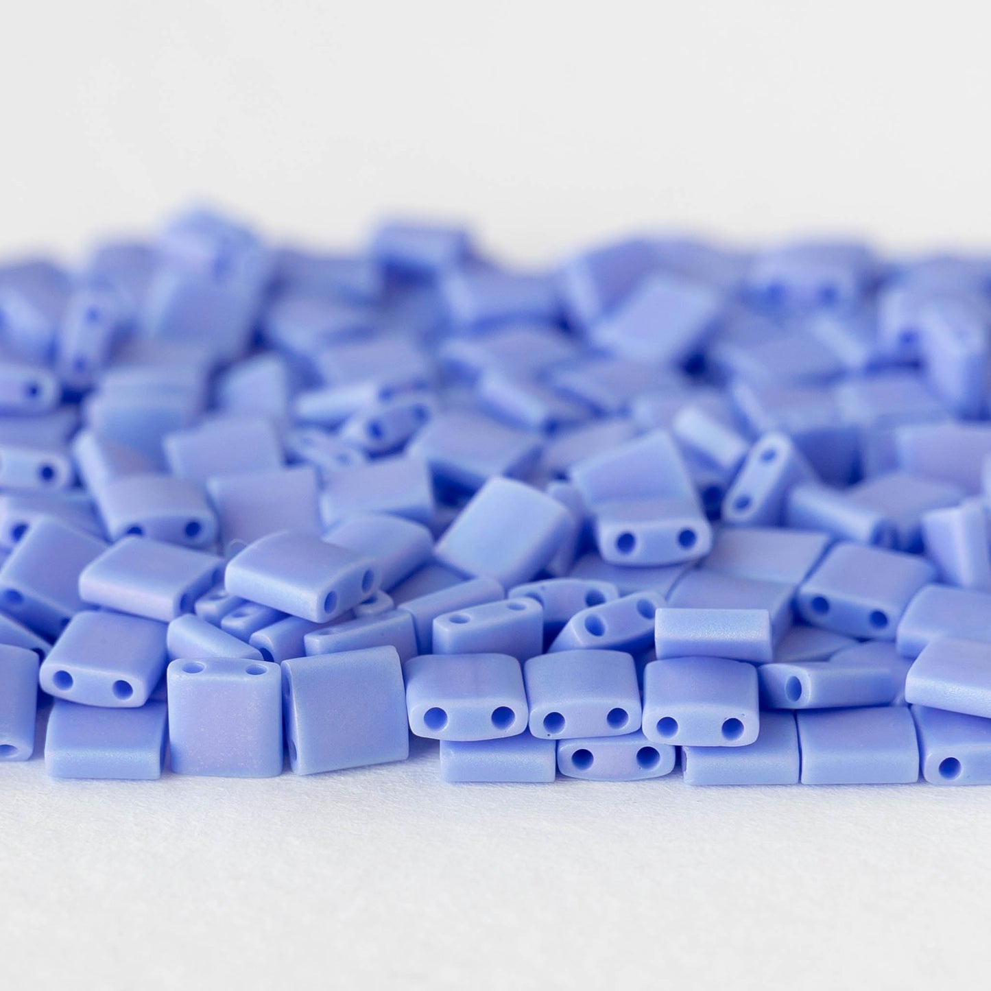5mm Tila Beads - Opaque Periwinkle Matte AB - 5 or 10 grams