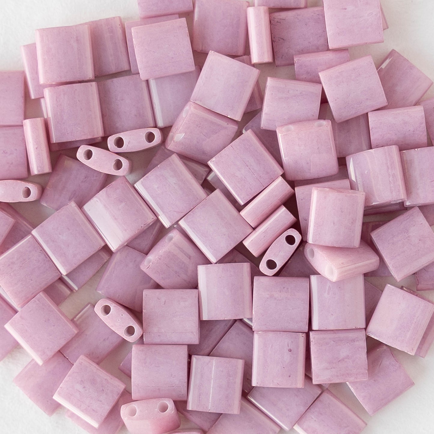 5mm Tila Beads - Antique Rose Luster - 5 or 10 grams