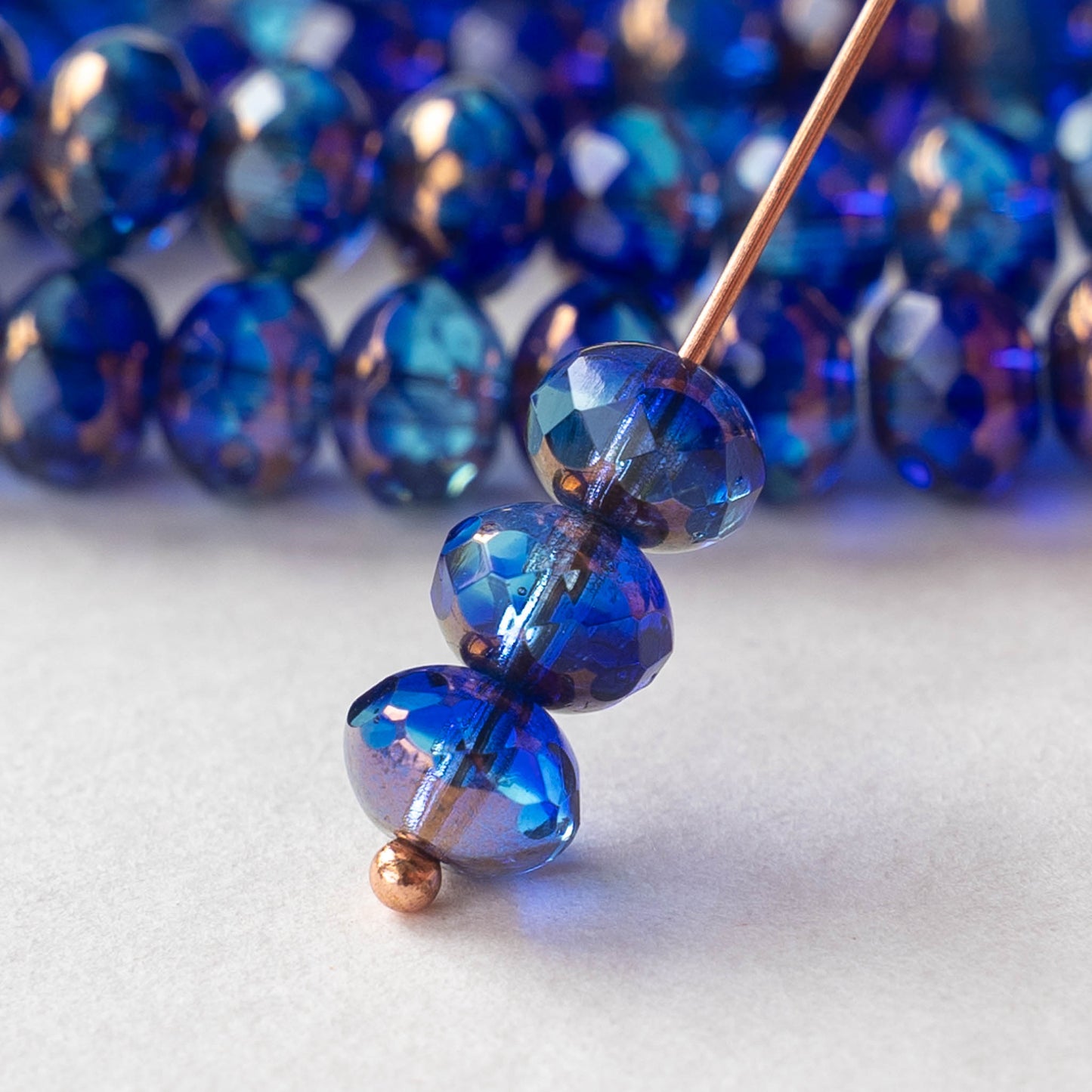 Sport Beads Glass Beads Golf Ball Blue Round 14mm Team Spirit DIY Beads 20  pcs