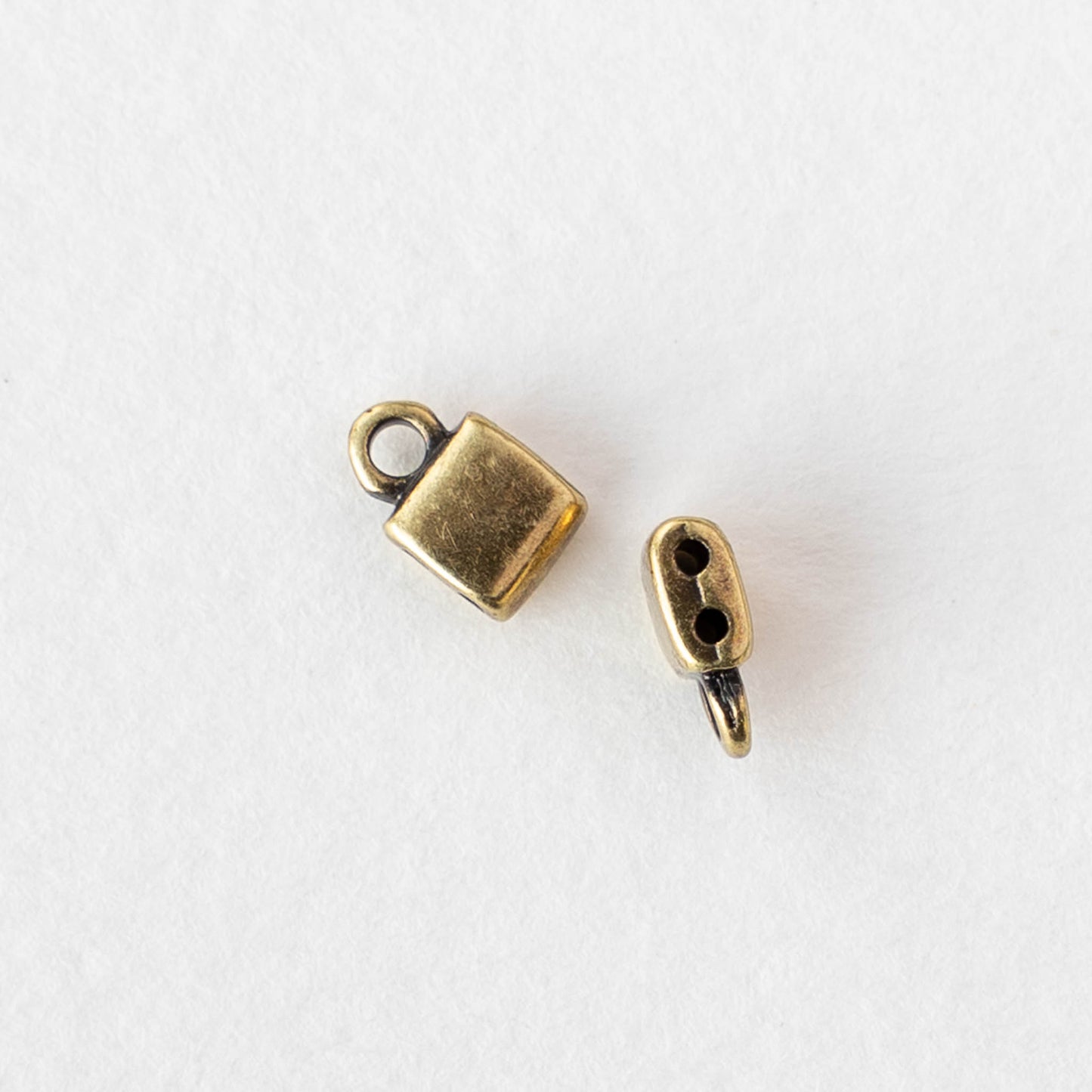 Piperi Tila Bead Ending - Antique Brass Plate - 8 pieces