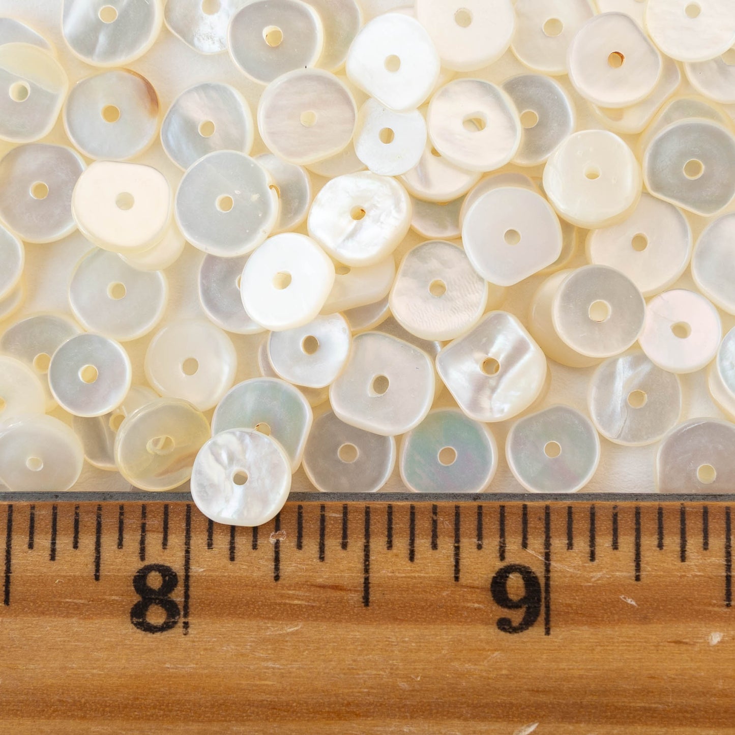 Mother of Pearl Disks - 6-8mm - 50