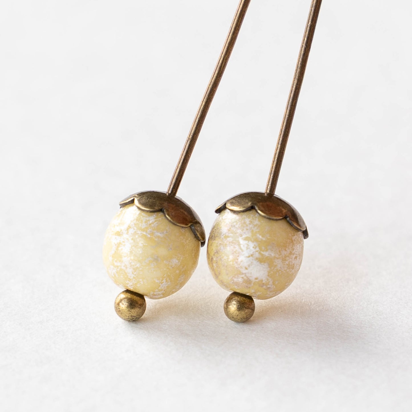 6mm Antiqued Brass Bead Caps - 20 Pieces