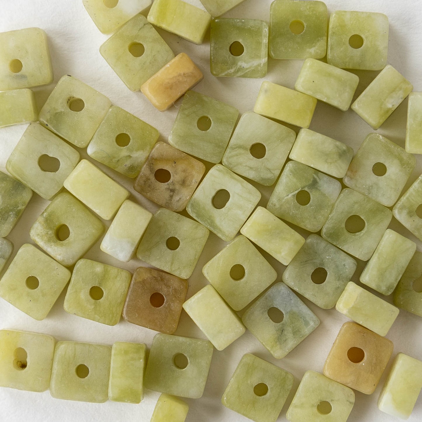 6mm Serpentine Tile Beads - Whole or Half Strand