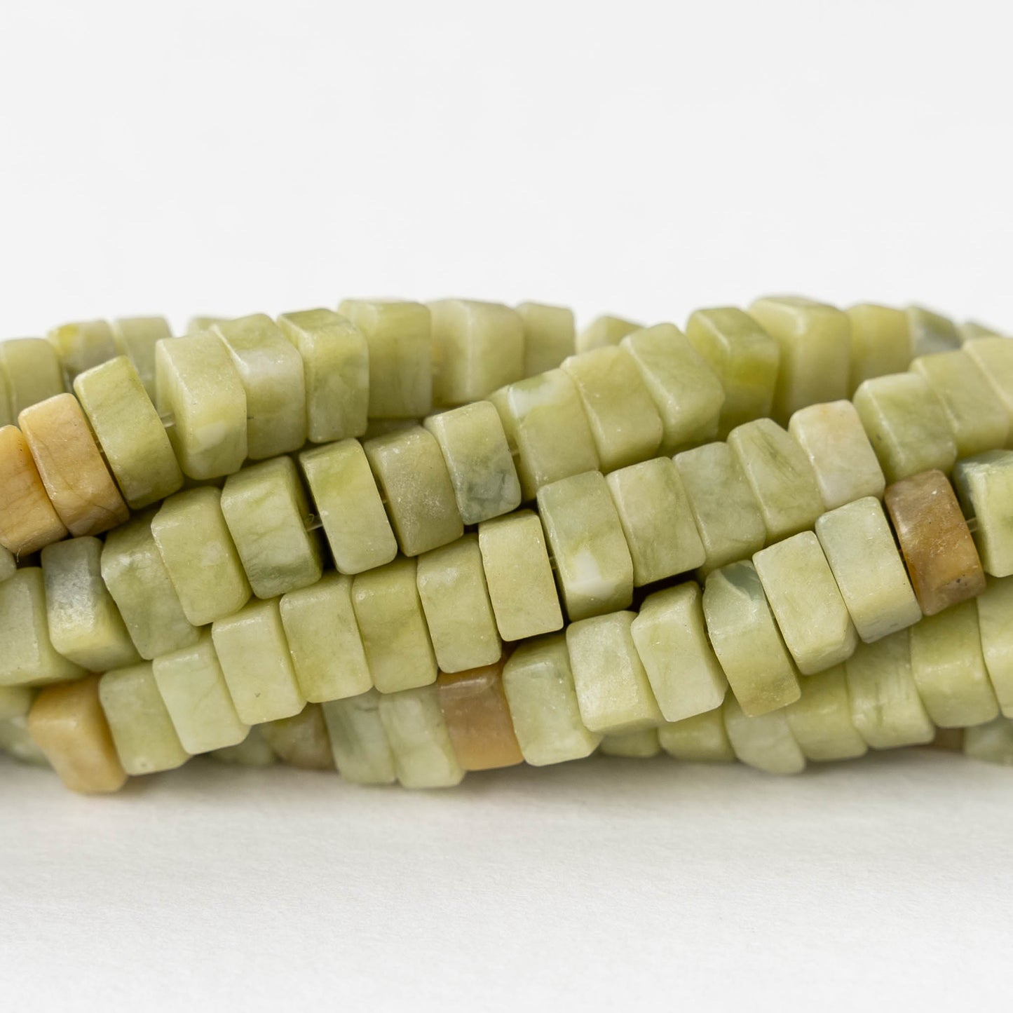 6mm Serpentine Tile Beads - Whole or Half Strand