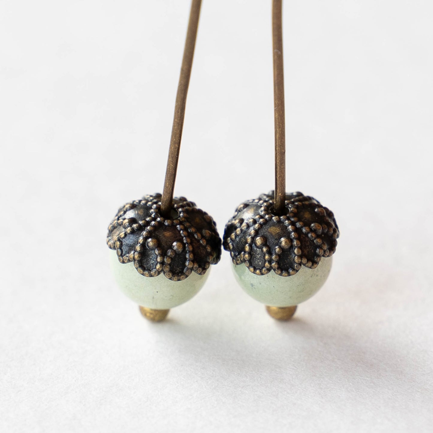 7mm Antiqued Brass Filigree Bead Caps - 20 Pieces
