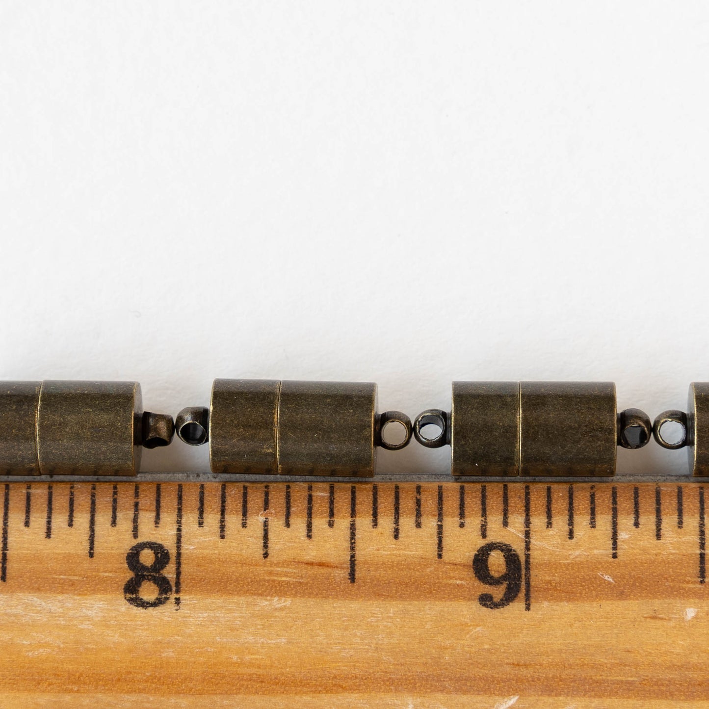 7x12mm Magnetic Tube Clasp - Antiqued Bronze - 1 clasp