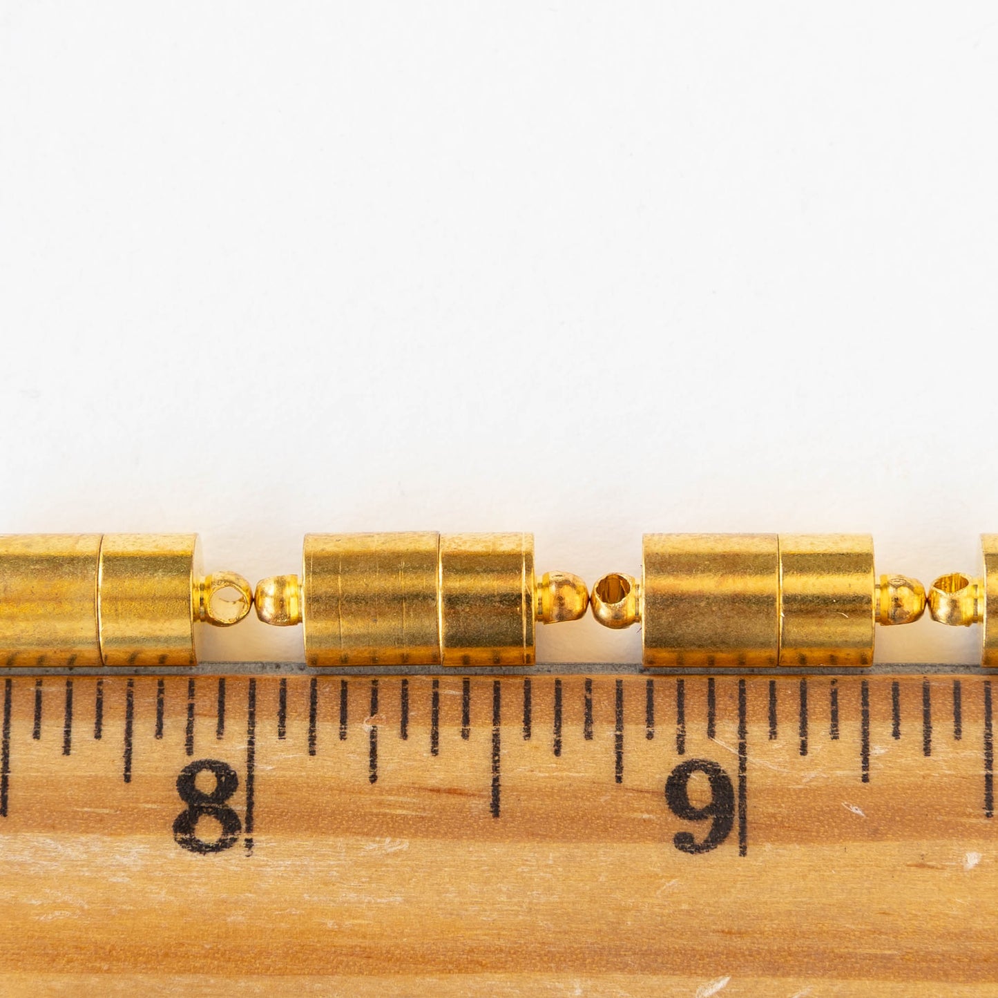 7x12mm Magnetic Tube Clasp - Gold - 1 clasp