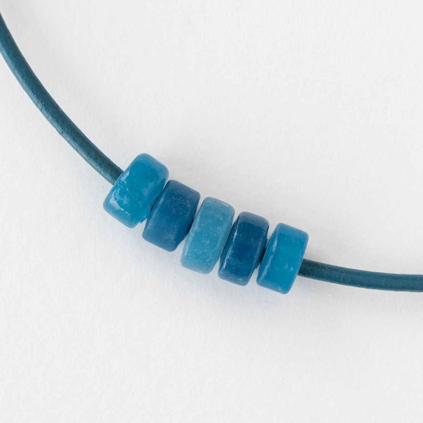 8mm Labang Beads - Capri Blue - Whole or Half Strand