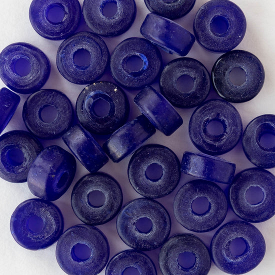 8mm Labang Beads - Cobalt Blue - Whole or Half Strand