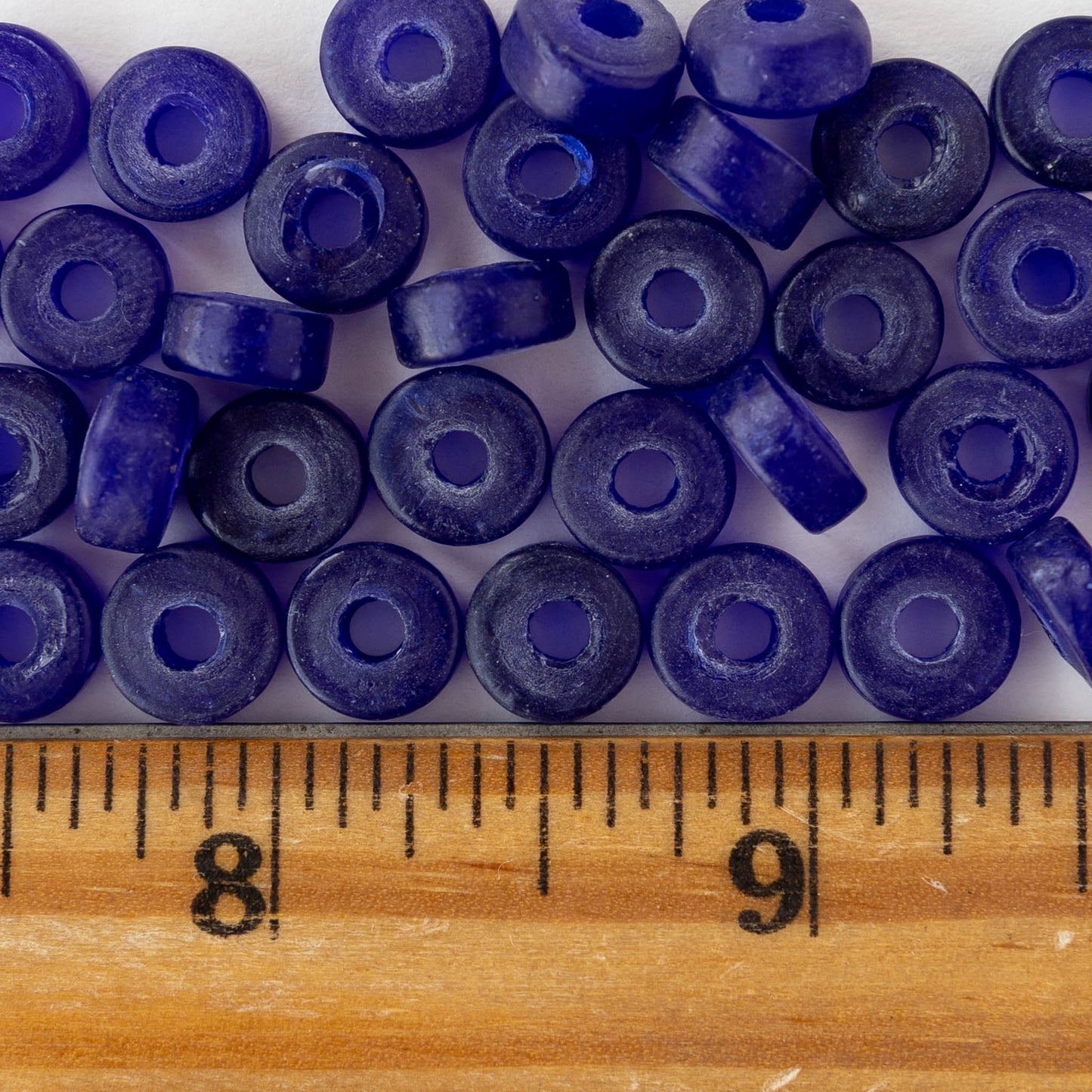 8mm Labang Beads - Cobalt Blue - Whole or Half Strand