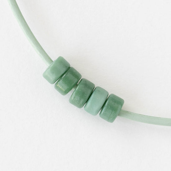 8mm Labang Beads - Sage Green - Whole or Half Strand