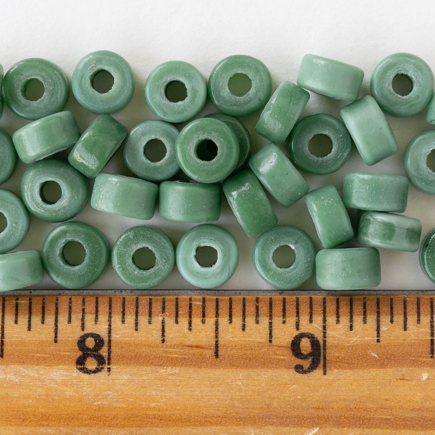 8mm Labang Beads - Sage Green - Whole or Half Strand