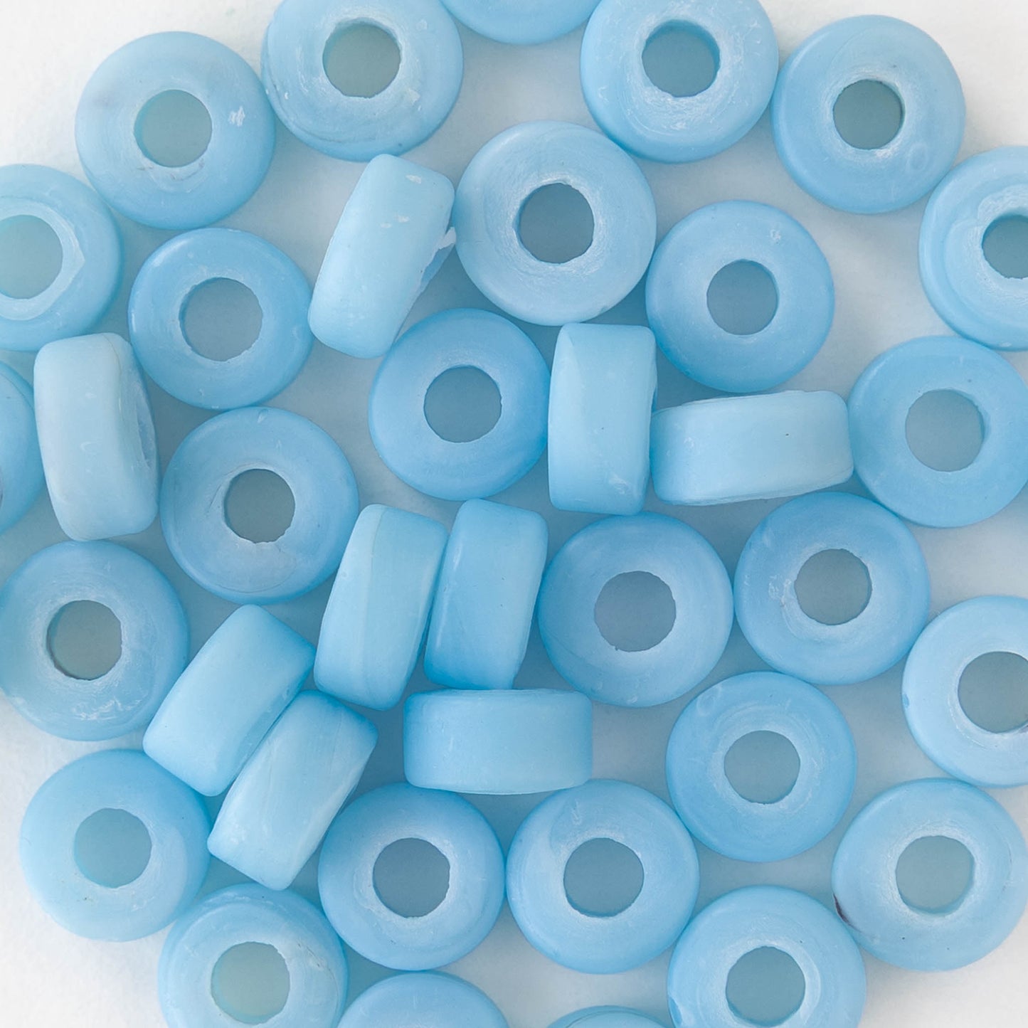 8mm Labang Beads - Sky Blue - Whole or Half Strand