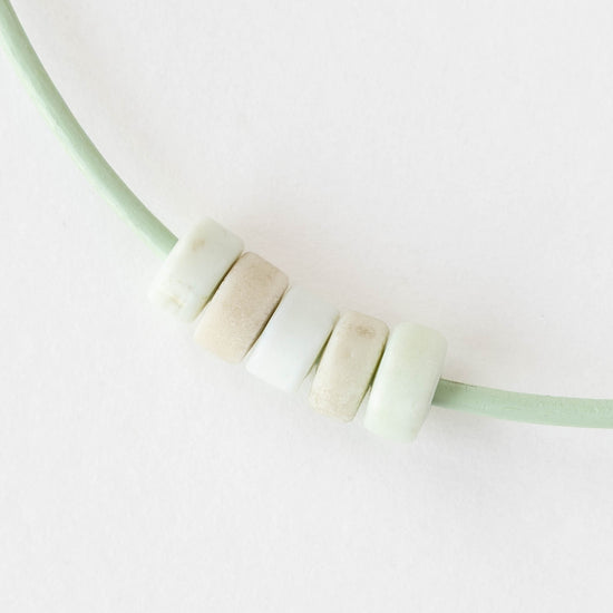 8mm Labang Beads - White - Whole or Half Strand