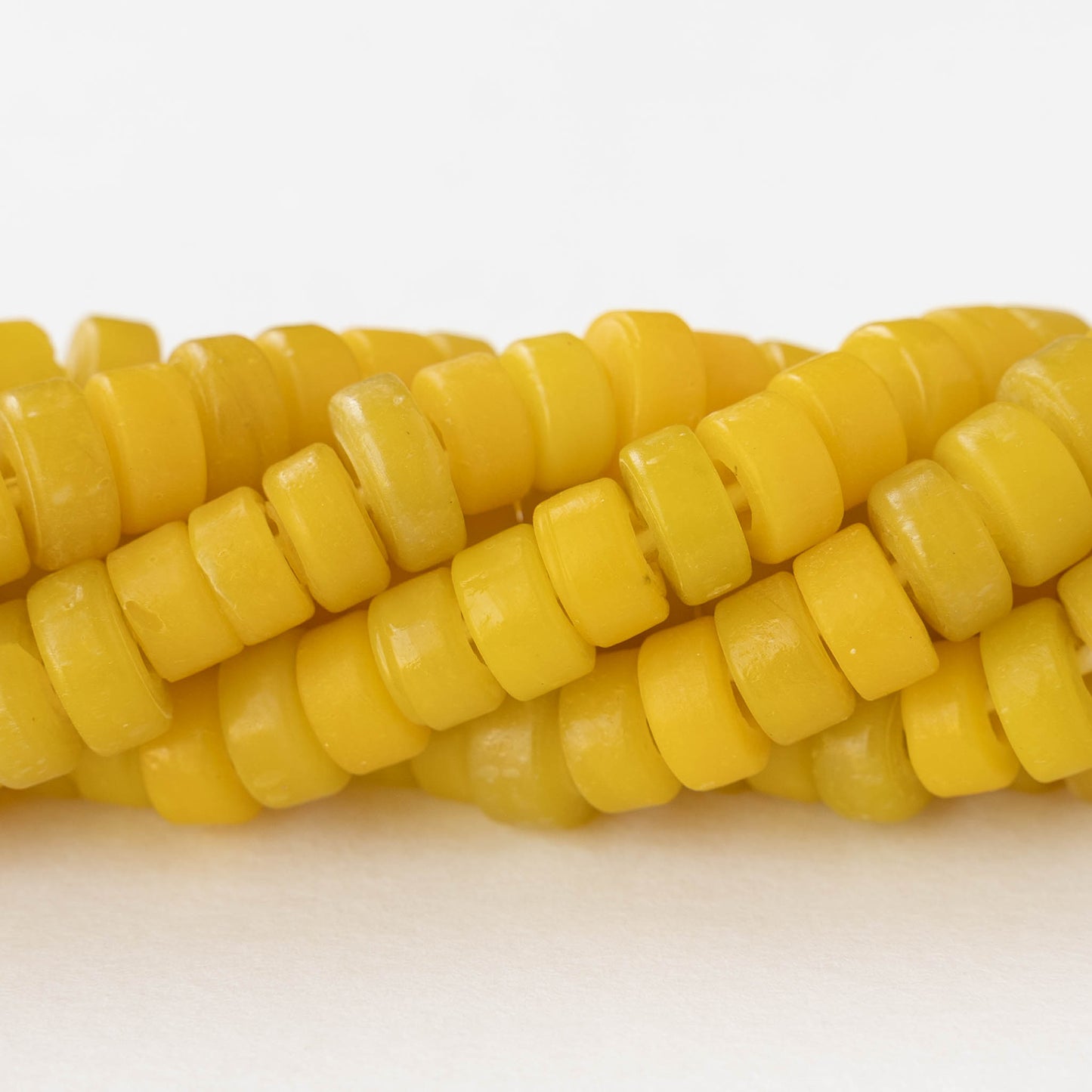 8mm Labang Beads - Yellow - Whole or Half Strand