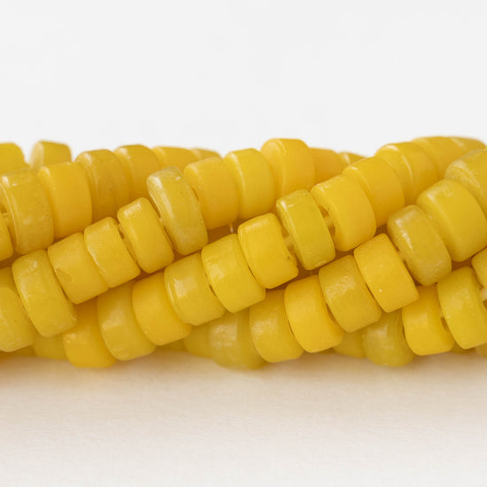 8mm Labang Beads - Yellow - Whole or Half Strand