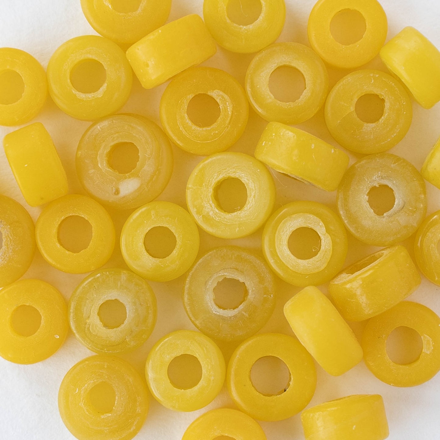 8mm Labang Beads - Yellow - Whole or Half Strand