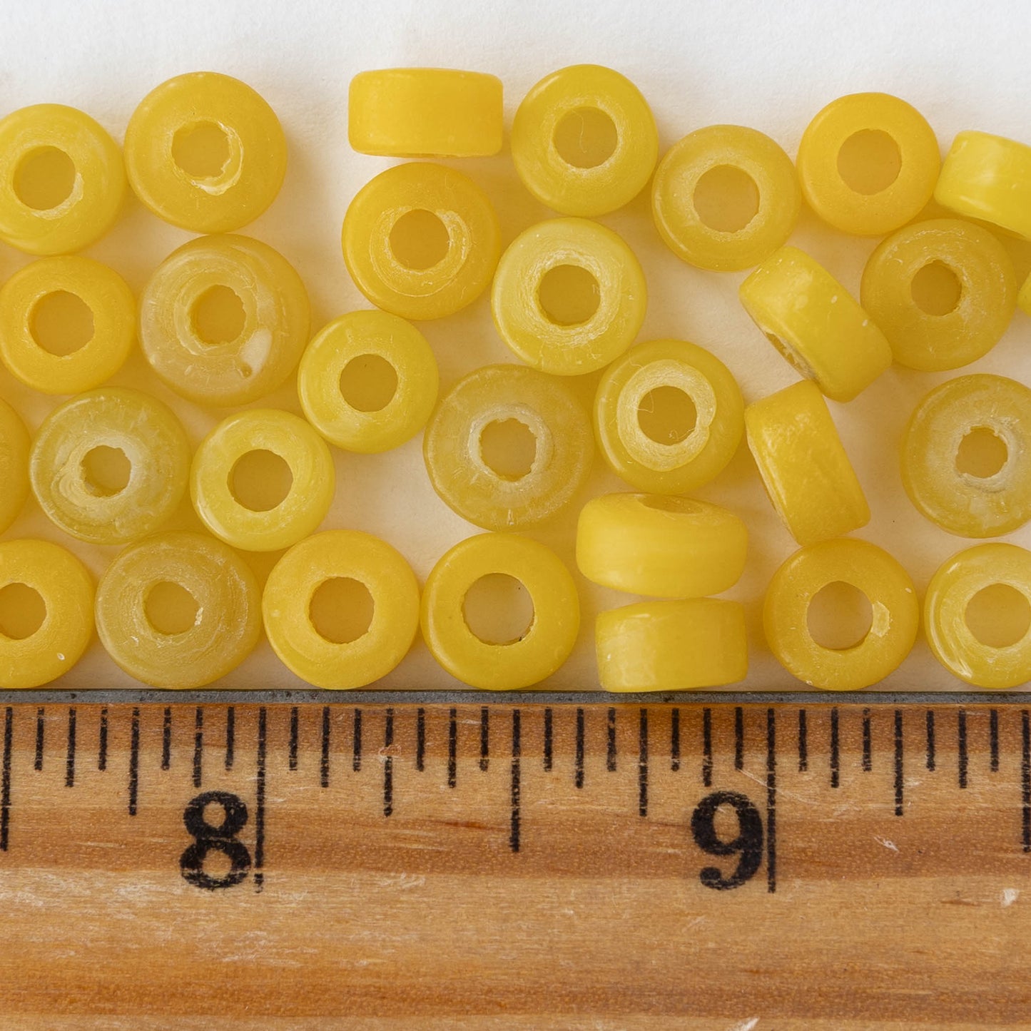 8mm Labang Beads - Yellow - Whole or Half Strand
