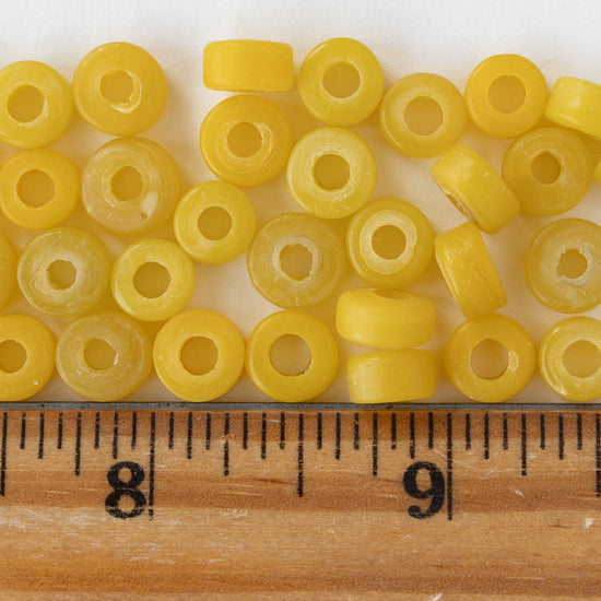 8mm Labang Beads - Yellow - Whole or Half Strand