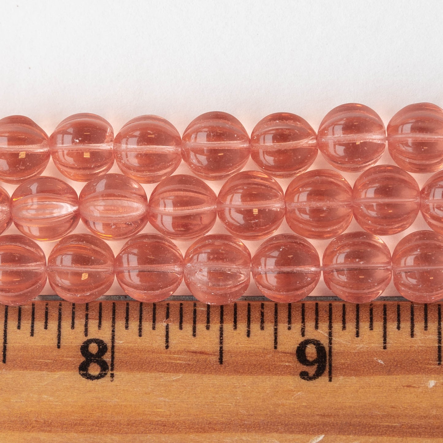 8mm Melon Bead - Rosaline - 20 Beads