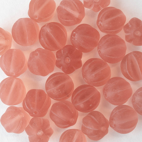 8mm Melon Bead - Rosaline Matte - 10 Beads