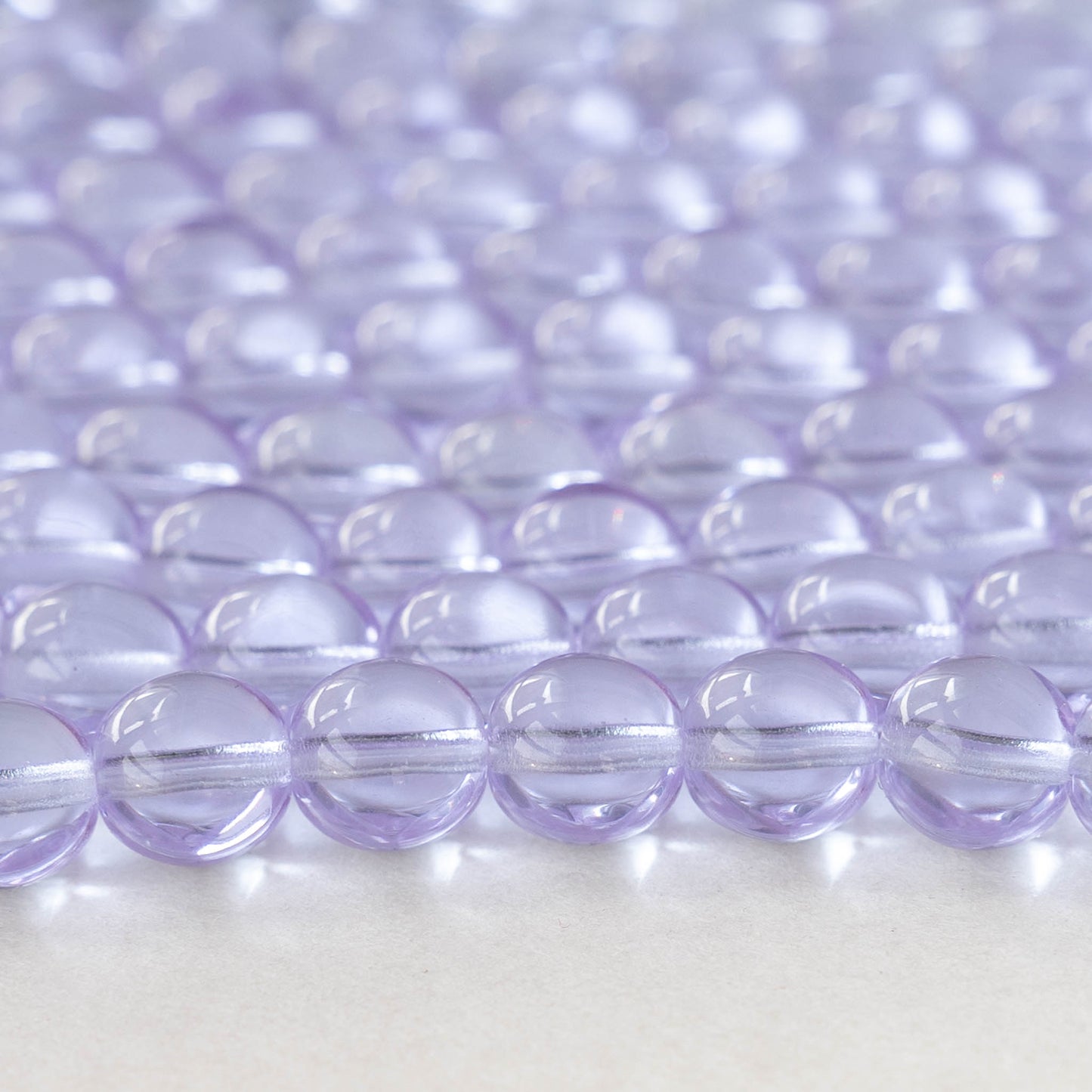 8mm Round Glass Beads - Alexandrite - 25 Beads