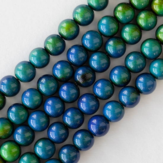 8mm Color Changing Round Mood Beads - 10 beads