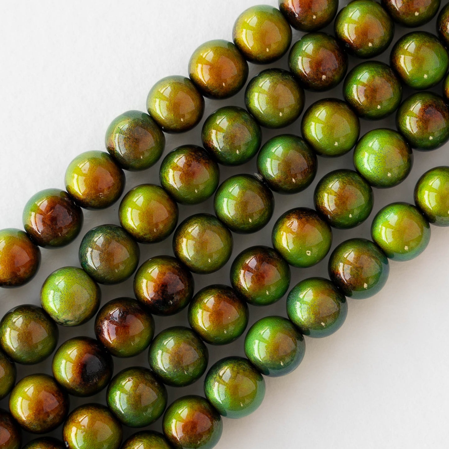 8mm Color Changing Round Mood Beads - 10 beads