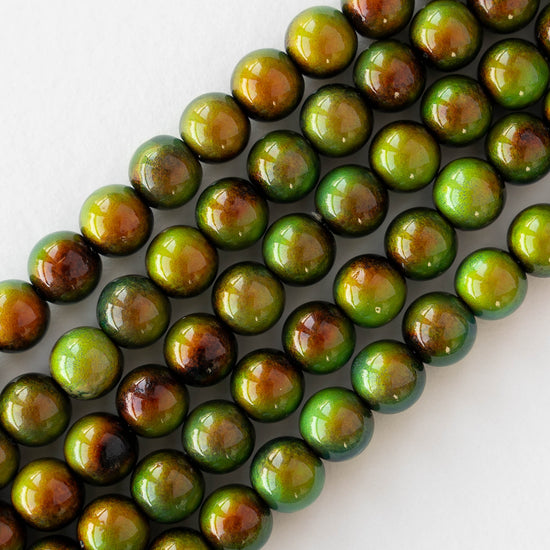 8mm Color Changing Round Mood Beads - 10 beads